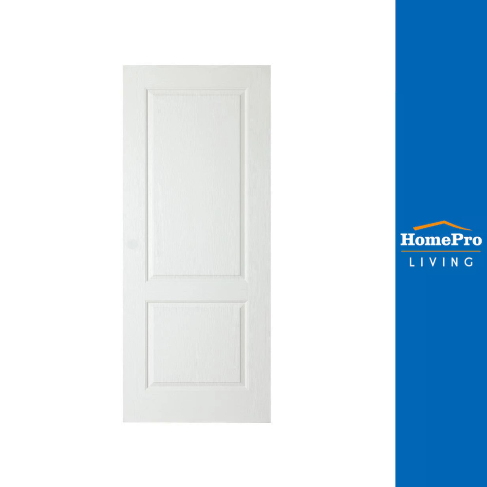 AZLE ประตูภายใน HDF อยุธยา 2 ลูกฟัก 80X200 ซม. สีรองพื้น ไม่เจาะลูกบิด จัดส่งโดย HomePro