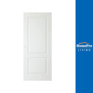 AZLE ประตูภายใน HDF อยุธยา 2 ลูกฟัก 80X200 ซม. สีรองพื้น ไม่เจาะลูกบิด จัดส่งโดย HomePro