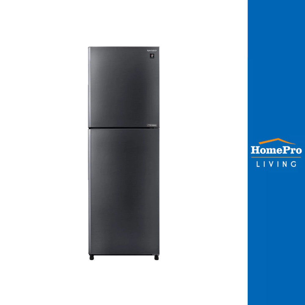 SHARP ตู้เย็น 2 ประตู  SJ-XP260T-DK 8.9 คิว สีเงินเข้ม
