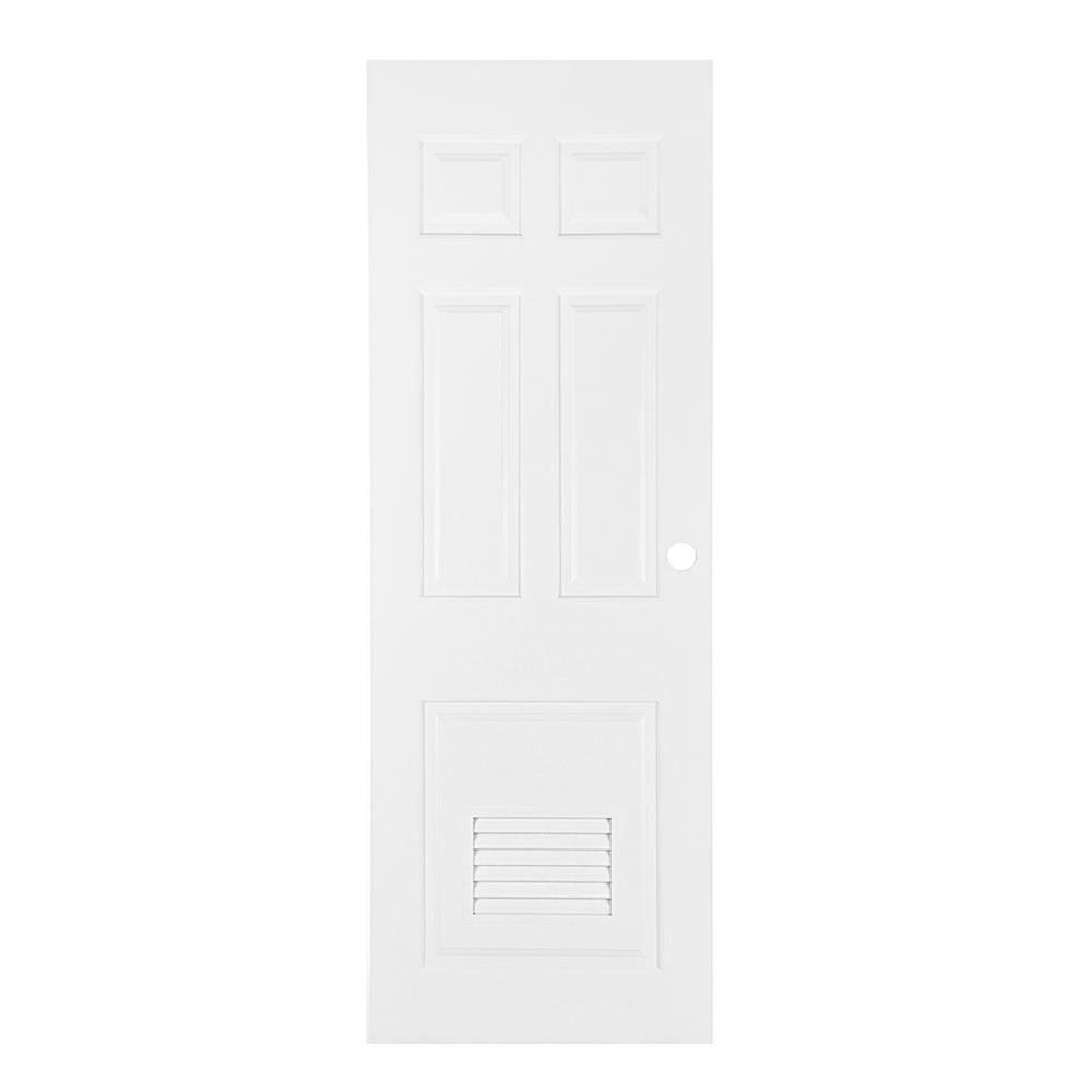 AZLE ประตูห้องน้ำ UPVC PZ6 70X200 ซม. สีขาว เจาะลูกบิด จัดส่งโดย HomePro