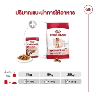 [10 ซอง] Royal Canin Medium Ageing 10+ Pouch Gravy อาหารเปียกสุนัขสูงวัย พันธุ์กลาง อายุ7ปีขึ้นไป (เกรวี่, โรยัล คานิน)