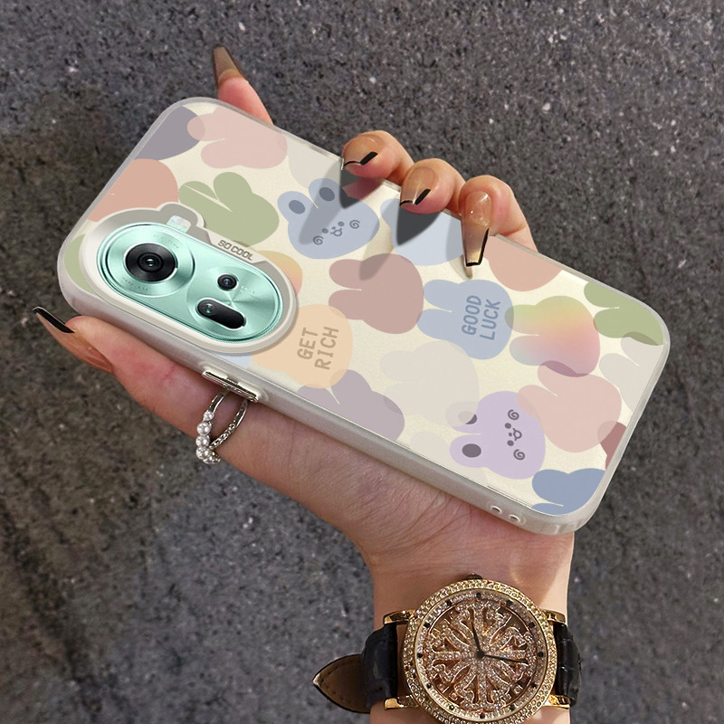 เคสสำหรับ OPPO Reno 11 5G Reno 10 5G Reno 10 Pro 5G Reno 8T 5G เคสป้องกันการกระแทกโปร่งใสสำหรับเคสโทรศัพท์มือถือ