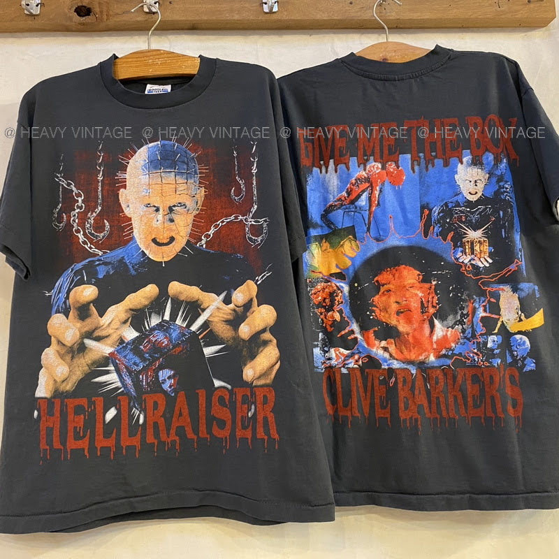 HELLRAISER the Original Bootleg Bio Washed เสื้อวินเทจ เสื้อหนังตำนาน heavy vintage shirt