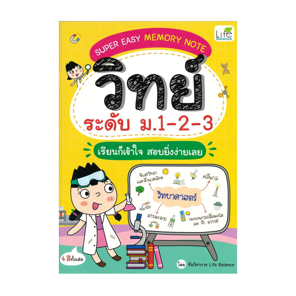 หนังสือ  Super Easy Memory Note วิทย์ ระดับ ม.1-2-3 เรียนก็เข้าใจ สอบยิ่งง่ายเลย
