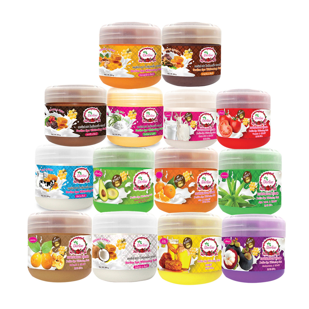 Derlise เดอลิเซ่ เกลือสปา ขัดผิว Derlise Spa Whitening Salt ขนาด 800 กรัม