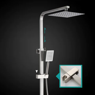 ฝักบัวอาบน้ำ ชุดฝักบัวอาบนำ rain shower สแตนเลส304 Premium Shower Set ชุดฝักบัว ฝักบัวอาบน้ำ สแตนเลส 304 ชุดฝักบัววาล์วผ