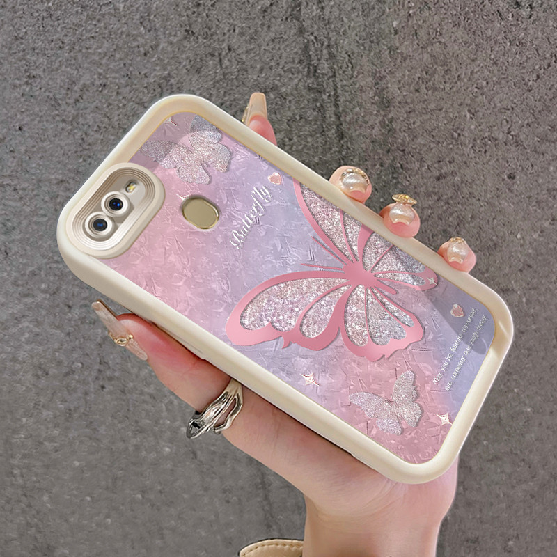 เคสสำหรับ OPPO A7 OPPO A5s OPPO A12 OPPO A12S A11k เคสโทรศัพท์ผีเสื้อ
