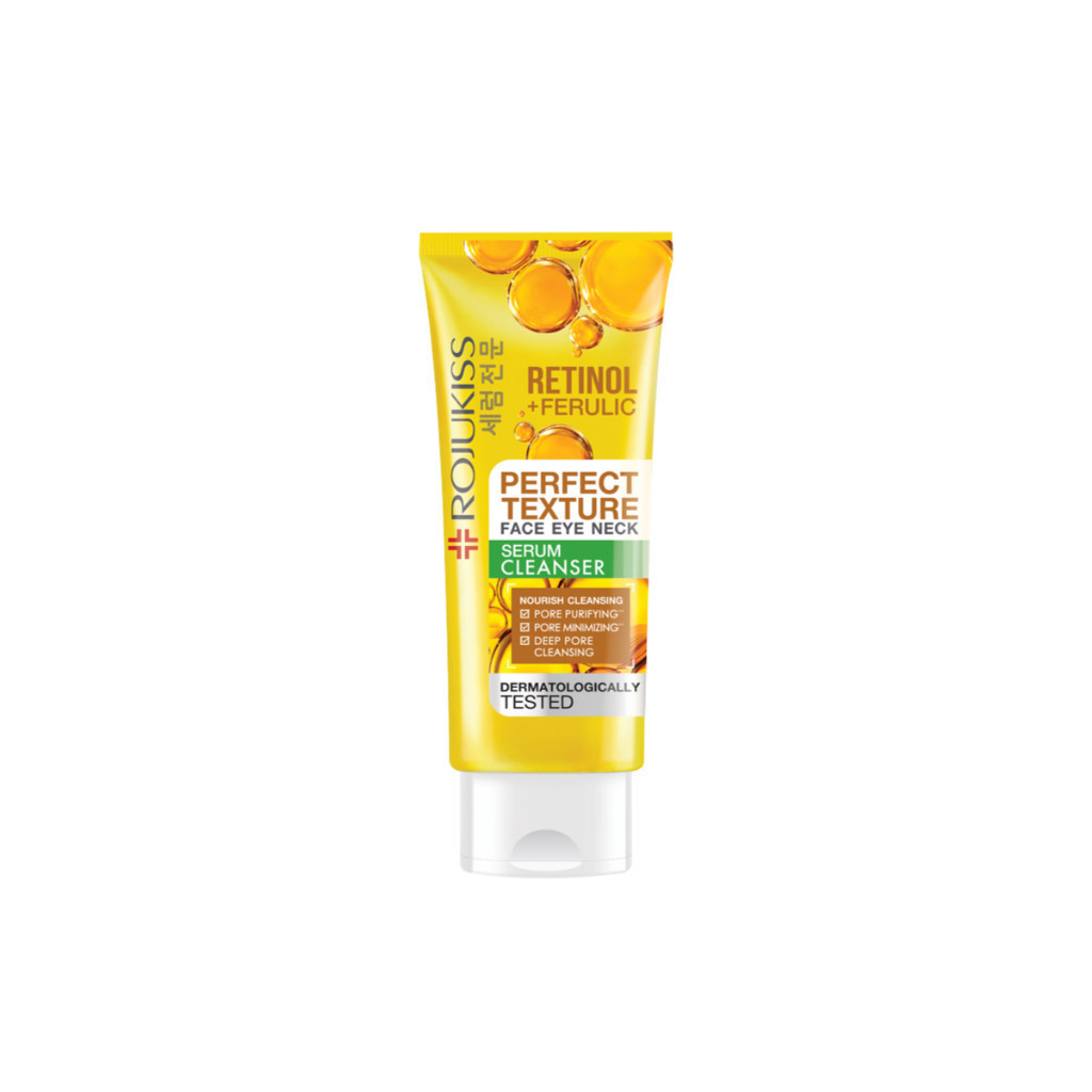 โรจูคิส เพอร์เฟค เทคเจอร์ เฟสอายเนค เซรั่ม คลีนเซอร์ 70กรัม ROJUKISS PERFECT TEXTURE FACE EYE NECK SERUM CLEANSER 70 g.