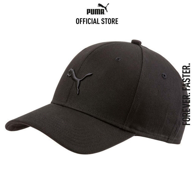 ซื้อ PUMA BASICS - หมวก Stretchfit Baseball Cat สีดำ - 02156101