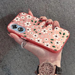 เคสสำหรับ OPPO A17 A17K A16 A16s A54s A16K A16E A15 A15s A35 เคสโทรศัพท์โปร่งใสดอกไม้