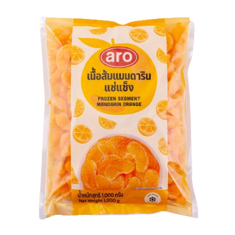 เอโร่ เนื้อส้มแมนดารินแช่แข็ง 1 กก. ARO Frozen IQF Mandarin Orange Segment 1 kg
