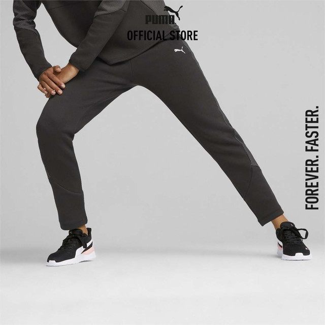 PUMA BASICS - กางเกงผู้หญิงเอวสูง Evostripe สีดำ - 67607501
