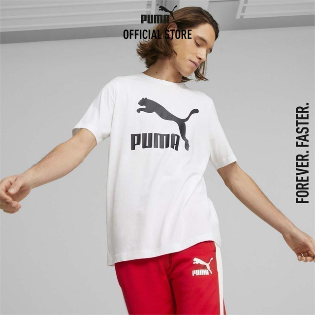 PUMA PRIME/SELECT - เสื้อยืดคอกลมผู้ชาย Classics Logo Tee สีขาว - 53008802
