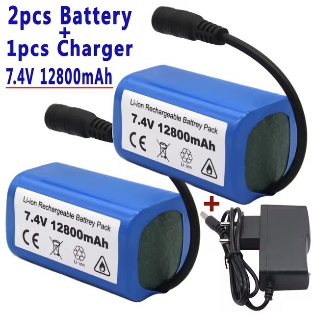 18650แบตเตอรี่ลิเธียมแบตเตอรี่แบบชาร์จไฟได้12800mah แบตเตอรี่พลังงานความจุสูง7.4V ชุดแบตเตอรี่ลิเธียม – โปรปัง
