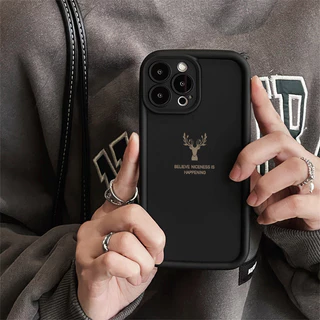เคสสำหรับ iPhone X Xs Xr Xs Max เคสมือถือกันกระแทกหัวกวางกรอบซิลิโคนนิ่มกันรอยนิ้วมือ