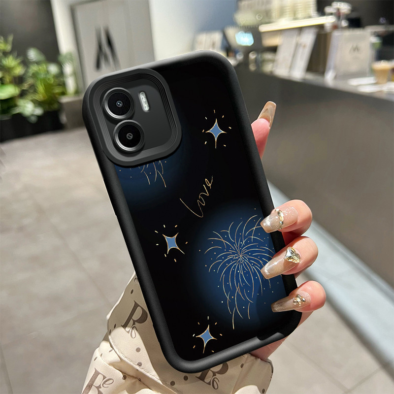 เคสสำหรับ Xiaomi Redmi A1 Redmi A2 เคสซิลิโคนแบบนิ่มกันตกสำหรับเคสโทรศัพท์มีลายดอกไม้ไฟ
