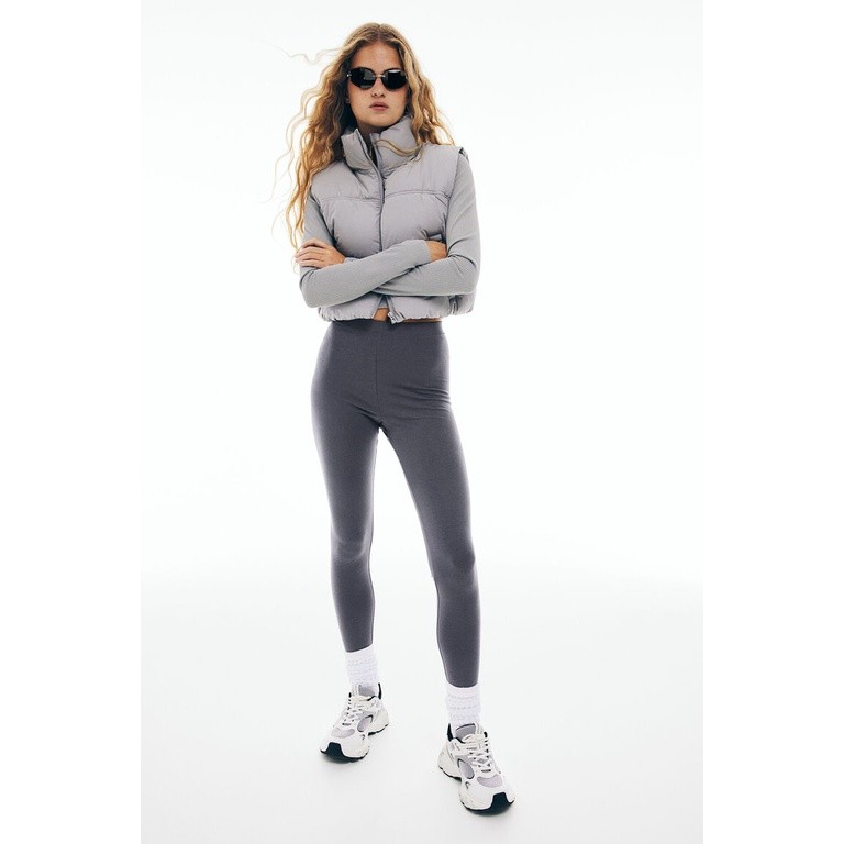 H&M Woman Cotton jersey leggings 0989024_1