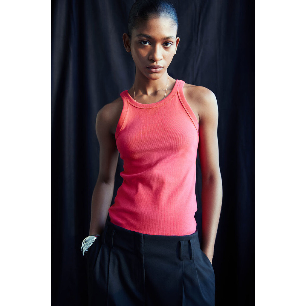 H&M Woman Ribbed vest top 1146768_5