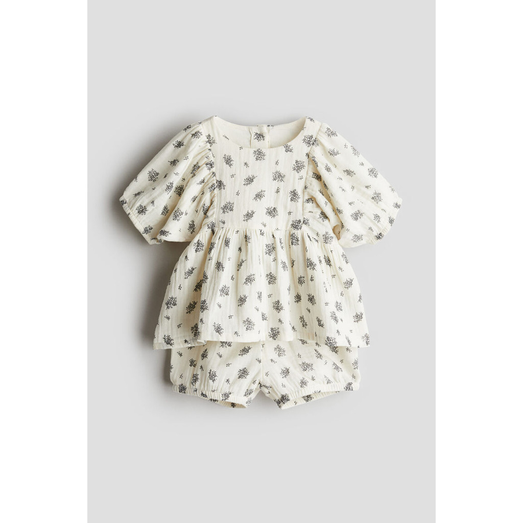 H&M Girl 2-piece patterned muslin set 1205995_2