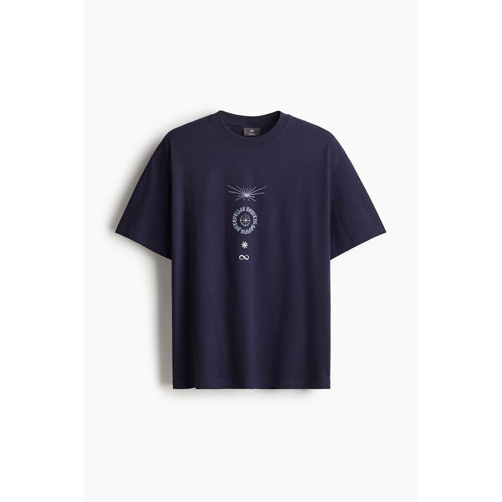 H&M Man Loose Fit Printed T-shirt 0967955_9