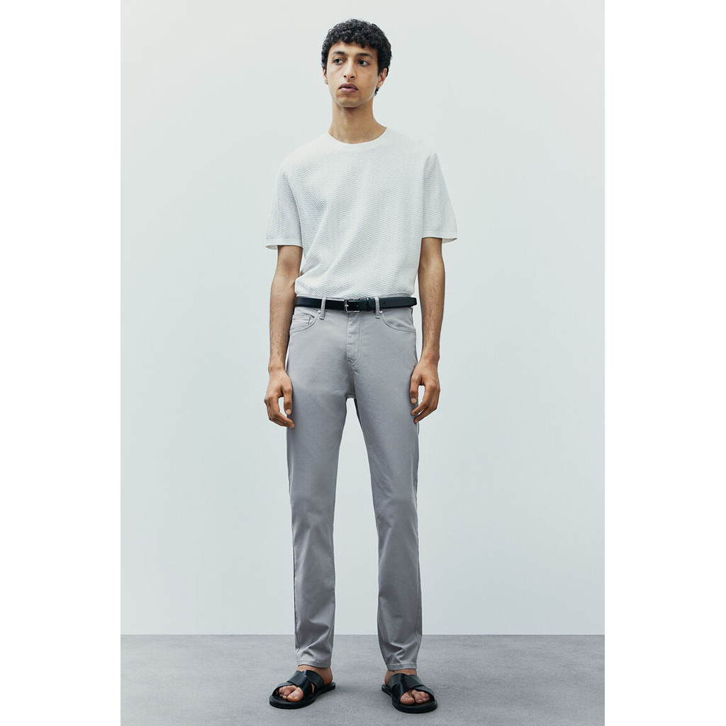 H&M Man Slim Fit Cotton twill trousers 1074402_9