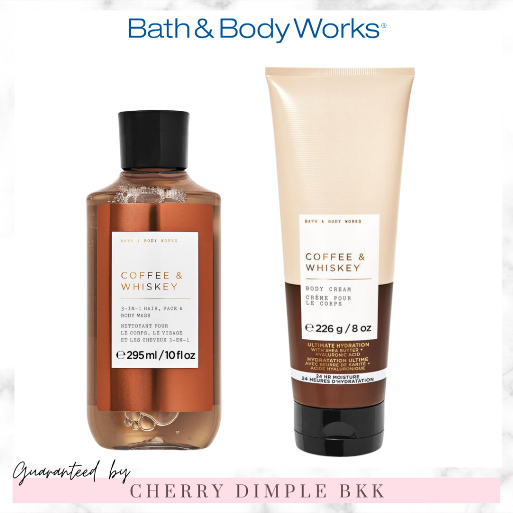 🍒ของแท้·ส่งไว·ถูก🍒BATH AND BODY WORKS กลิ่นฮิต "COFFEE & WHISKEY" โลชั่น ครีมอาบน้ํา น้ำหอม เทียนหอม