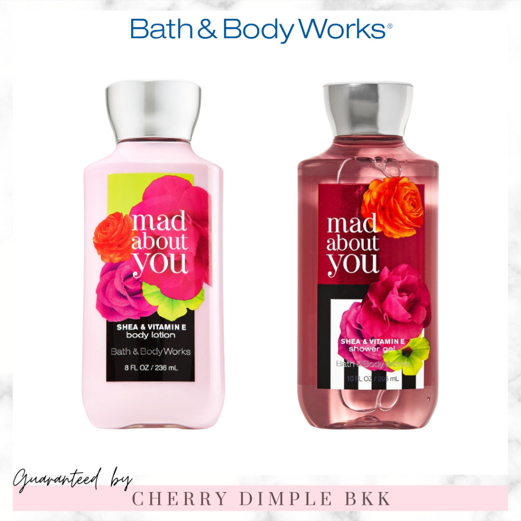 ของแท้·ส่งไว·ถูก BATH AND BODY WORKS กลิ่นฮิต "MAD ABOUT YOU" โลชั่น ครีมอาบน้ํา น้ำหอม เทียนหอม เจลล้างมือ