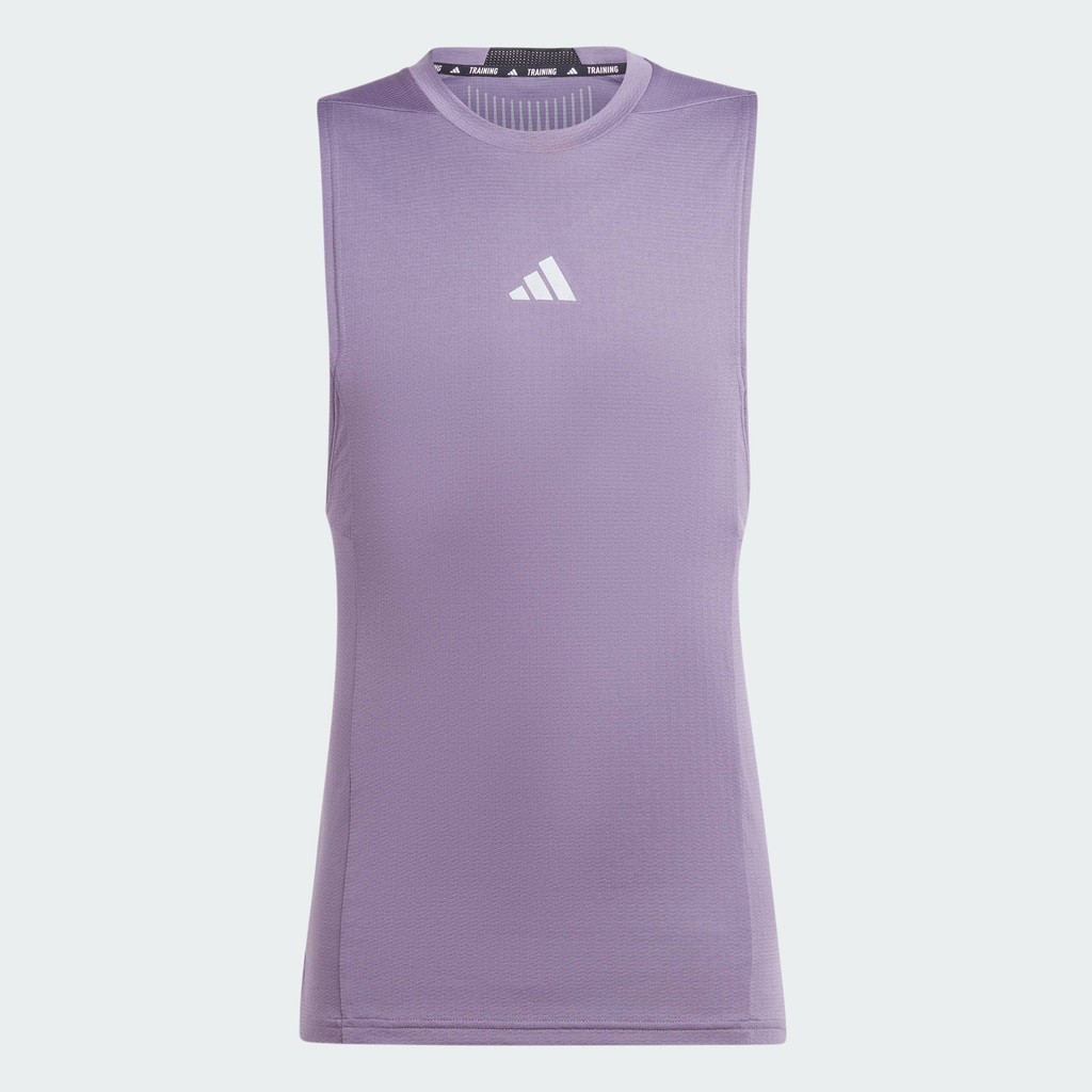 adidas Training Designed for Training Workout HEAT.RDY Tank Top Men Purple IS3711