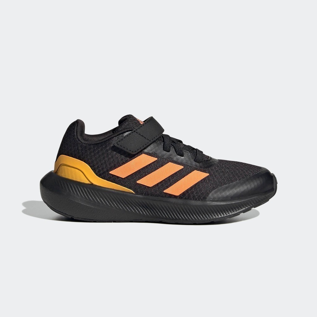 adidas ไลฟ์สไตล์ รองเท้าพร้อมสายรัดด้านบนและเชือกรองเท้ายืดหยุ่น RunFalcon 3.0 เด็ก สีดำ HP5870