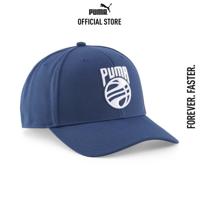 PUMA BASKETBALL - หมวกแก๊ปบาสเกตบอล Pro Basketball Cap สีฟ้า - 02491702