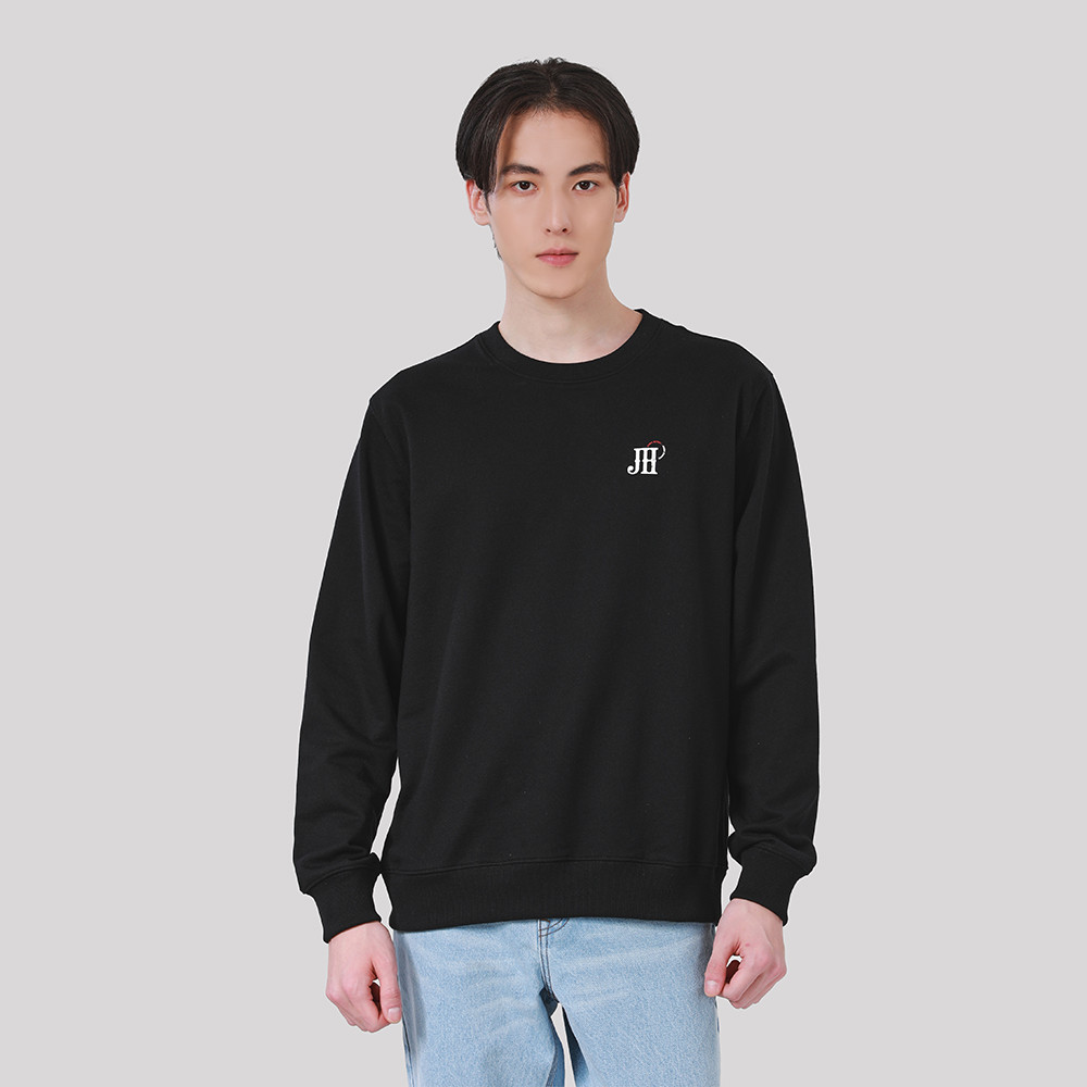 John Henry เสื้อสเวตเตอร์ผู้ชาย ทรงเข้ารูป รุ่น JH S125MPUSM17 - สีดำ