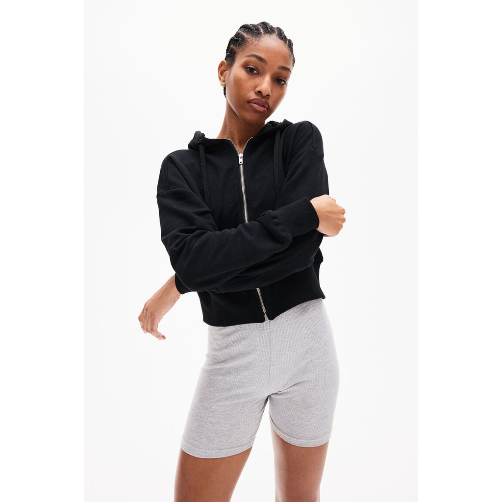H&M Women Short zip-through hoodie 1264883_1