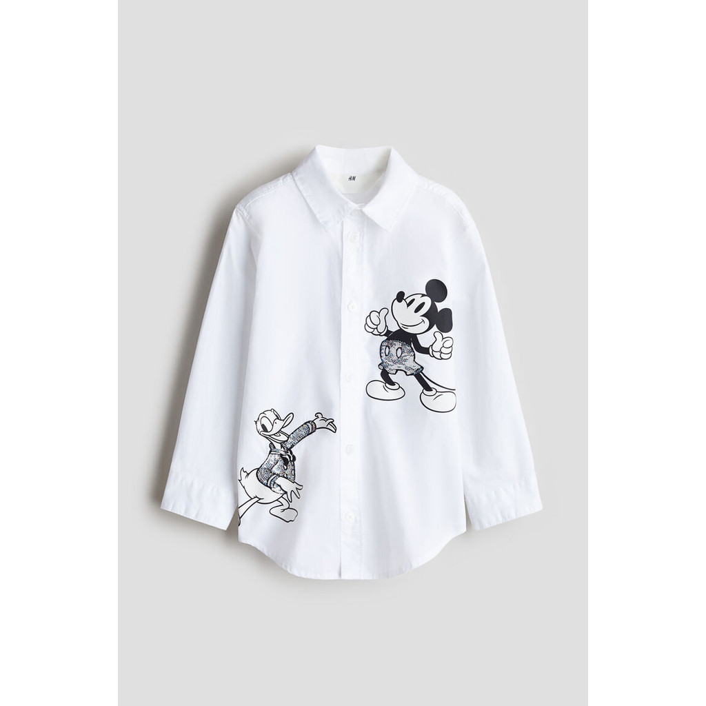 H&M Boys Motif-detail cotton shirt 1254478_1