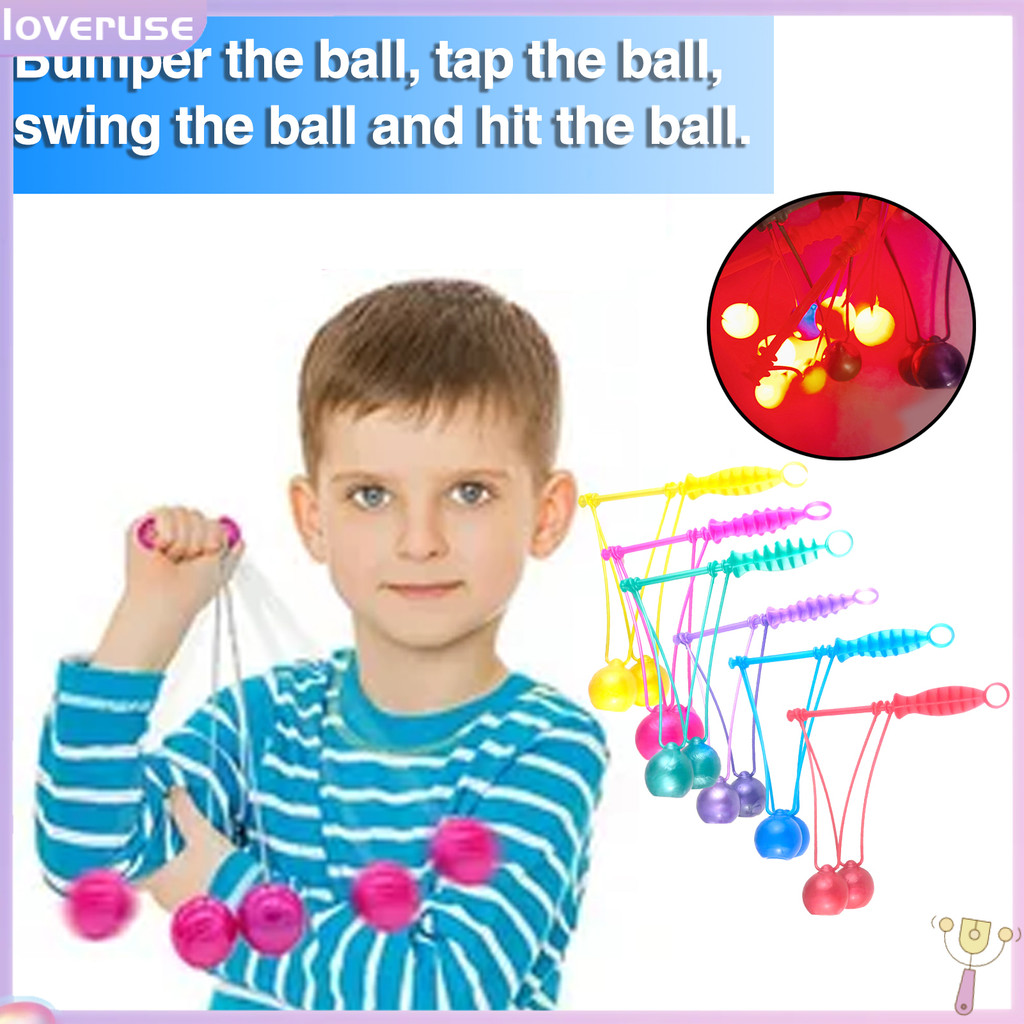 /LOV/ Vibrant Clacker Ball Pro-clackers Ball สีสัน Clack Ball สําหรับเด็กสนุกและปราศจากเสียงรบกวนของ