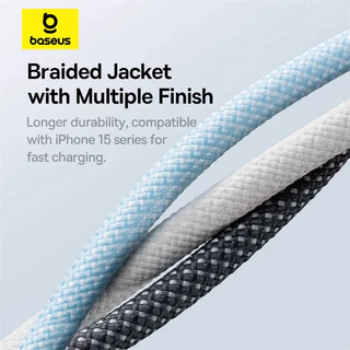 Baseus สายชาร์จเร็ว รุ่น Dynamic Series 4 Fast Charging Data Cable แบบ Type C to Type C 100W 1m, 2m