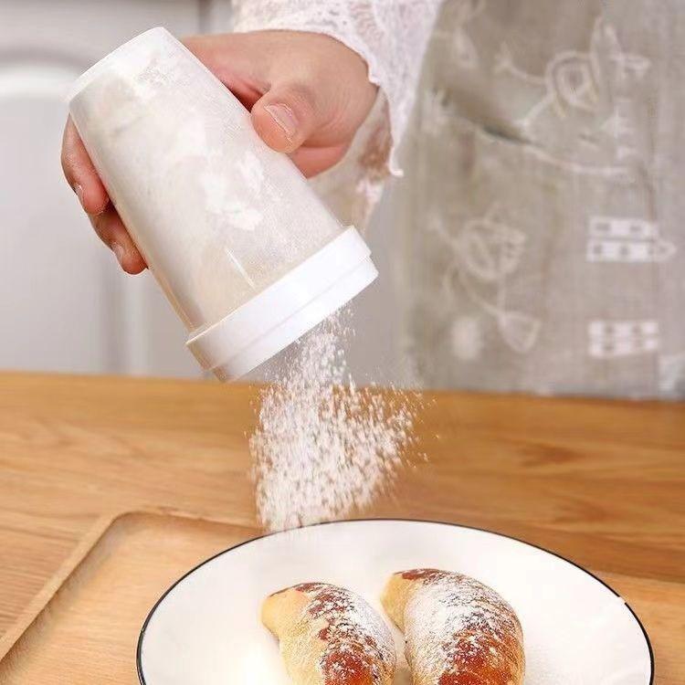 กระปุกโรยผง ที่โรยผง ขวดโรยผง ที่โรยน้ำตาลไอซ์ซิ่ง ที่โรยหน้าเค้ก ที่โรยพิซซ่า ผงโกโก้ น้ําตาลไอซิ่ง สําหรับ LRDS - รูปที่ 3