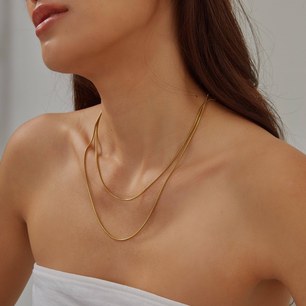 Valichain - Voncile Round Snake Necklace 1.5mm