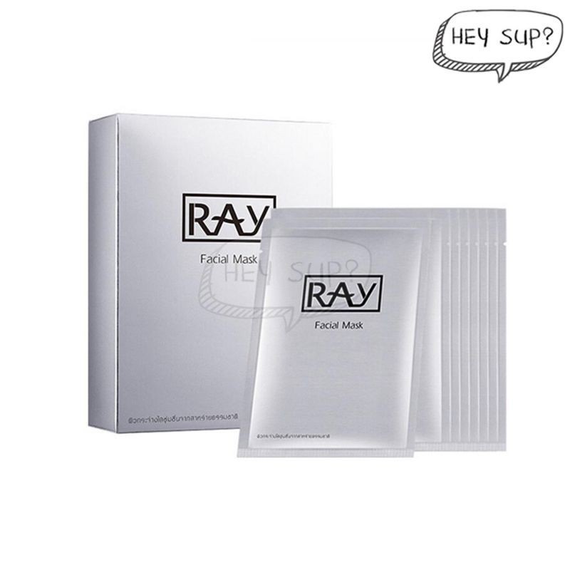 Ray Facial Silk Mask - Silver 10Sheets/box