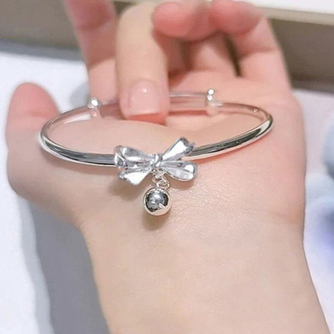 poppyjoy สร้อยข้อมือ Bow Bell แฟนเครื่องประดับมือ Sweet Little Fresh สร้อยข้อมือนักเรียนของขวัญ