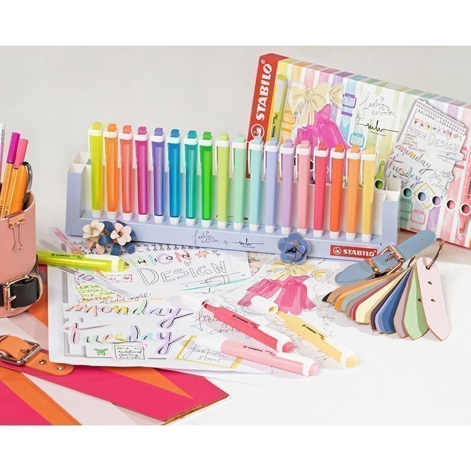 ปากกาเน้นข้อความ Stabilo Swing Cool Pastel เซ็ต 18 สี