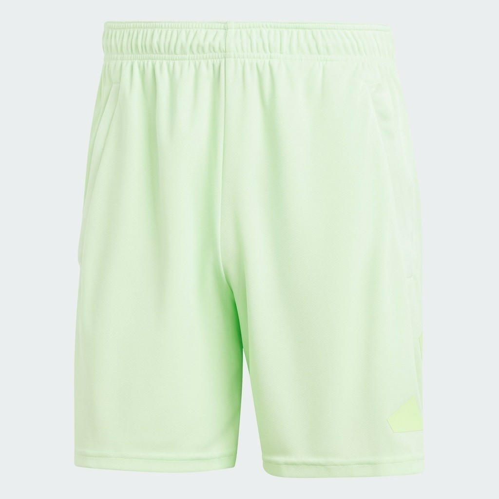 adidas เทรนนิง กางเกงเทรนนิงขาสั้น Train Essentials Logo ผู้ชาย สีเขียว IT5420