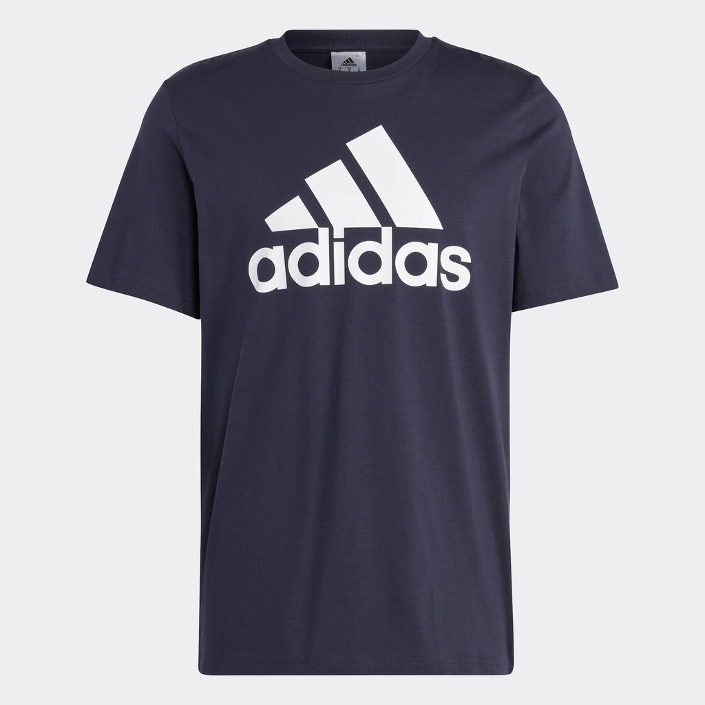 adidas Lifestyle Essentials Single Jersey Big Logo Tee Men Blue IC9348