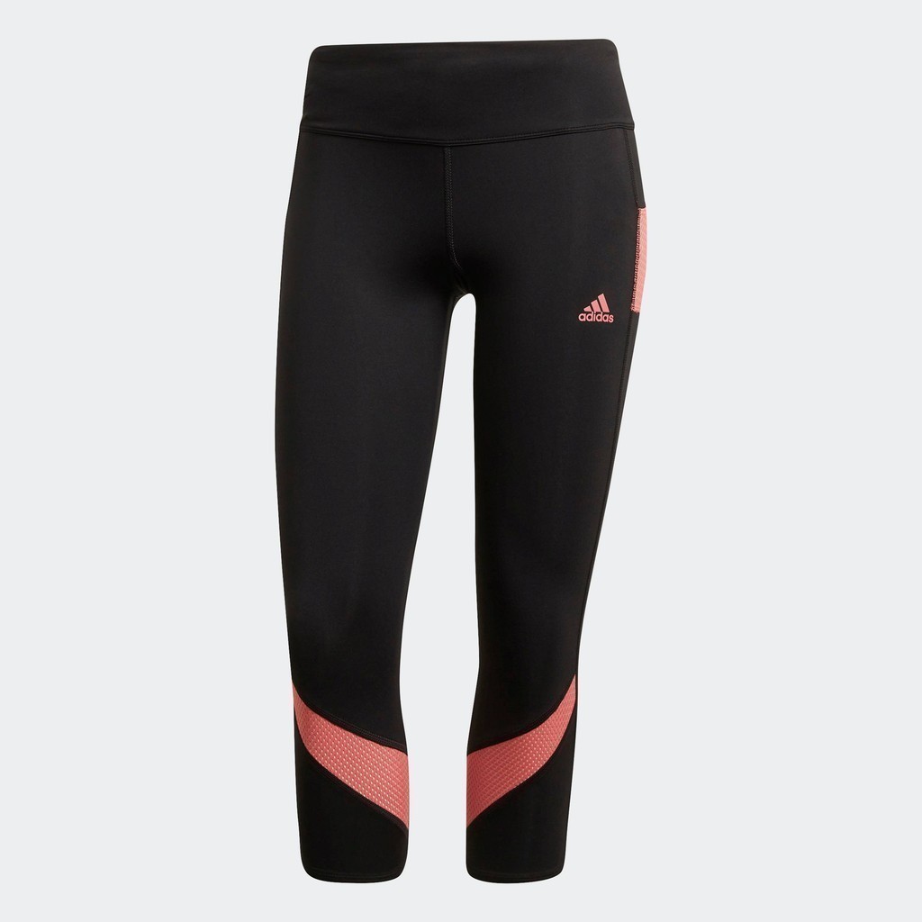 adidas วิ่ง กางเกงรัดรูปสามส่วน Own the Run ผู้หญิง สีดำ GR6937