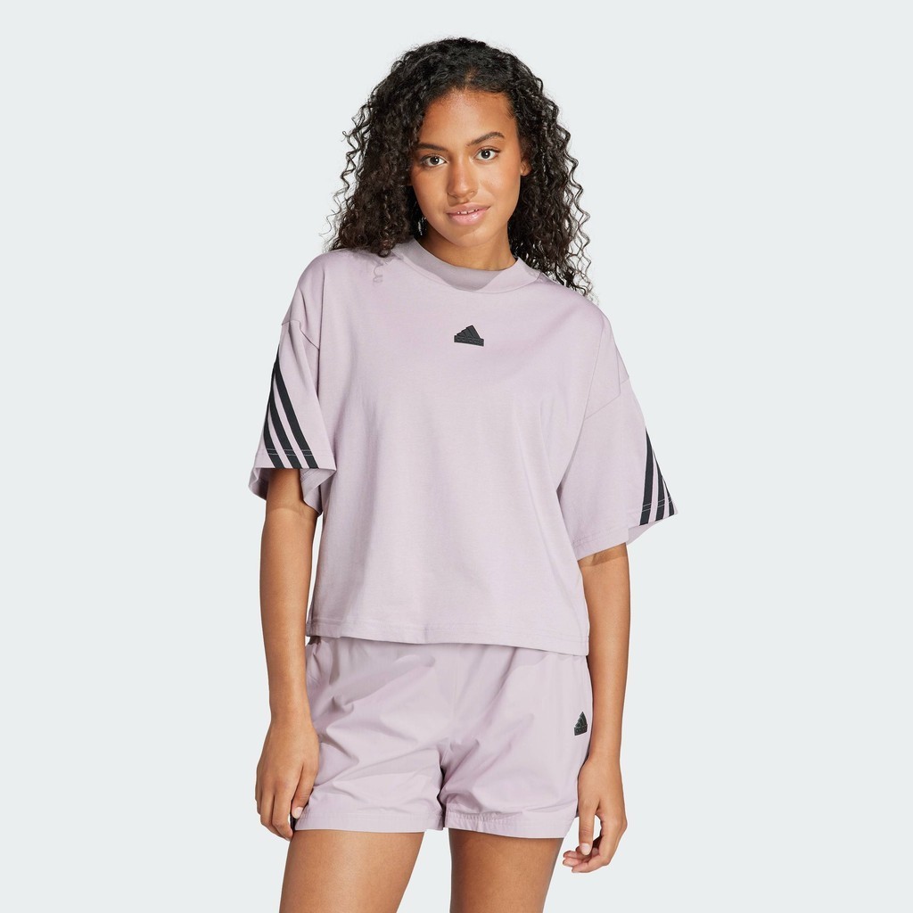 adidas Lifestyle Future Icons 3-Stripes Tee Women Purple IS3613