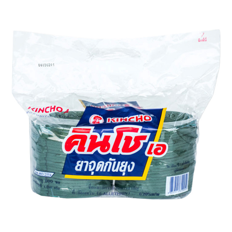 คินโช ยาจุดกันยุง แบบขด 100 ชิ้น KINCHO Mosquito 100 pcs