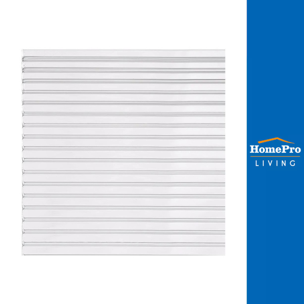 HomePro แผ่นโพลีคาร์บอเนต 122x244x0.6 ซม. สีใส แบรนด์ SUNSHIELD