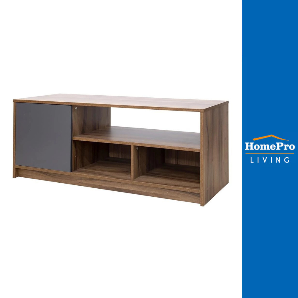 [ จัดส่งพร้อมประกอบ ] HomePro ตู้วางทีวี SETH 120 ซม. สีวอลนัท/เทา แบรนด์ FURDINI ทีวี50 นิ้ว