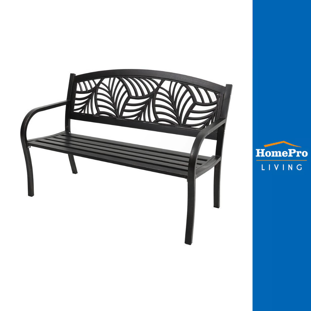 [จัดส่งพร้อมประกอบ] HomePro ม้านั่งสนาม SPRING EVELYN PALM สี BRONZE แบรนด์ SPRING