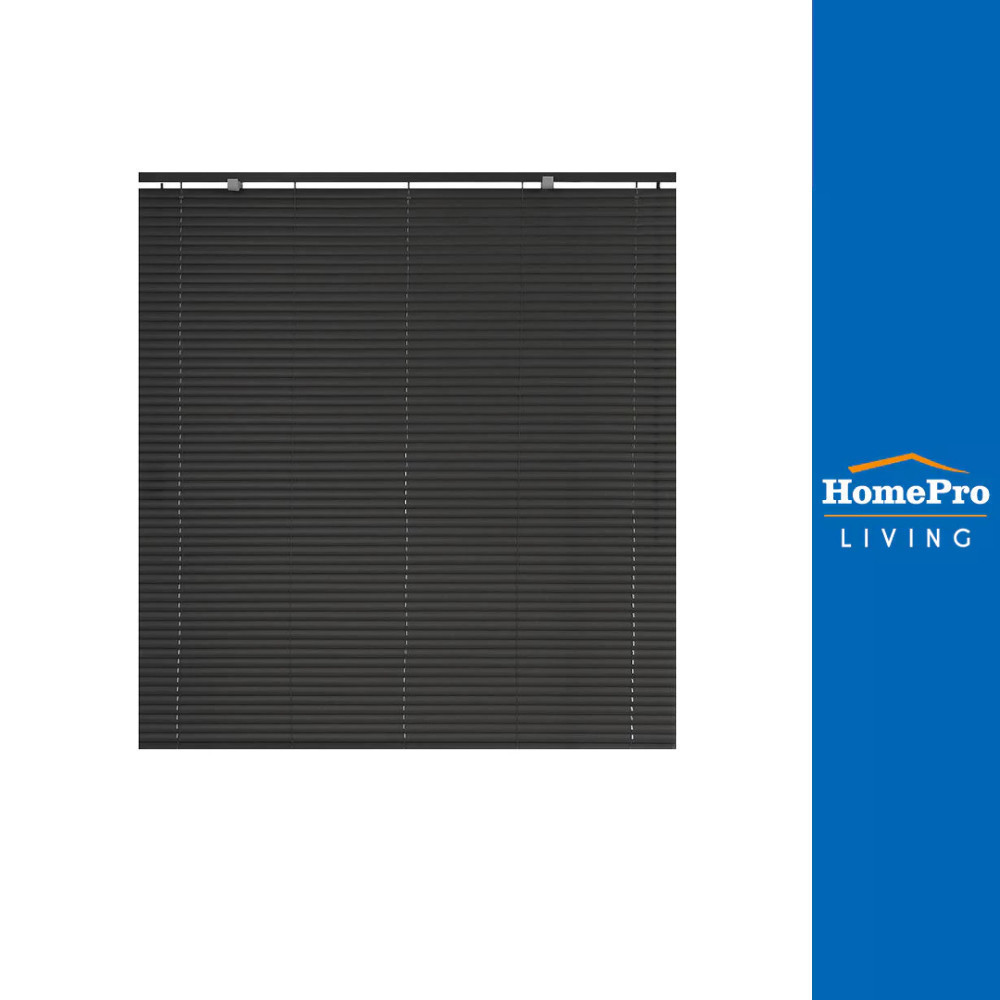 HomePro มู่ลี่ ไวนิล 120X130CM สีเทาเข้ม แบรนด์ HLS