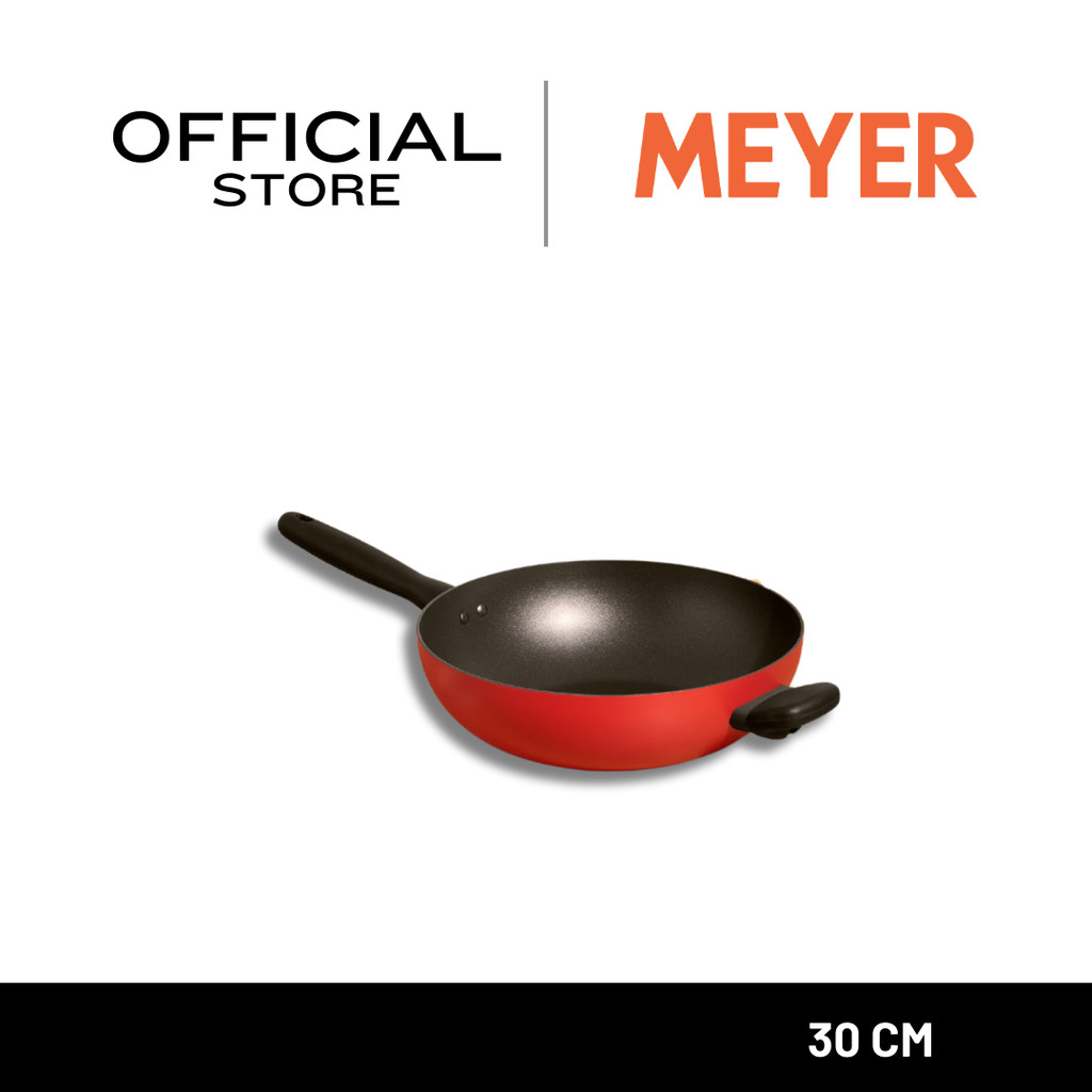 MEYER Bauhaus Induction กระทะผัดทรงลึก ขนาด 30 ซม. Stirfry (14205-TE12)